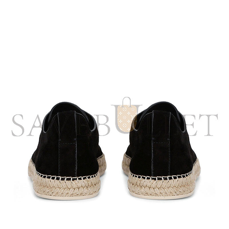 ZEGNA SUEDE TRIPLE STITCH ESPADRILLES 